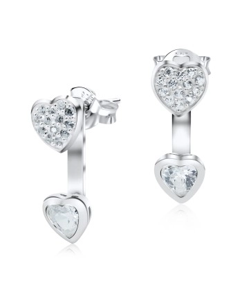 CZ Heart Shaped Stud Earring STC-2148
